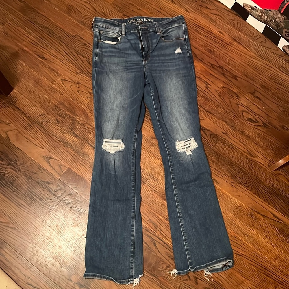 American Eagle hi-rise skinny kick jeans